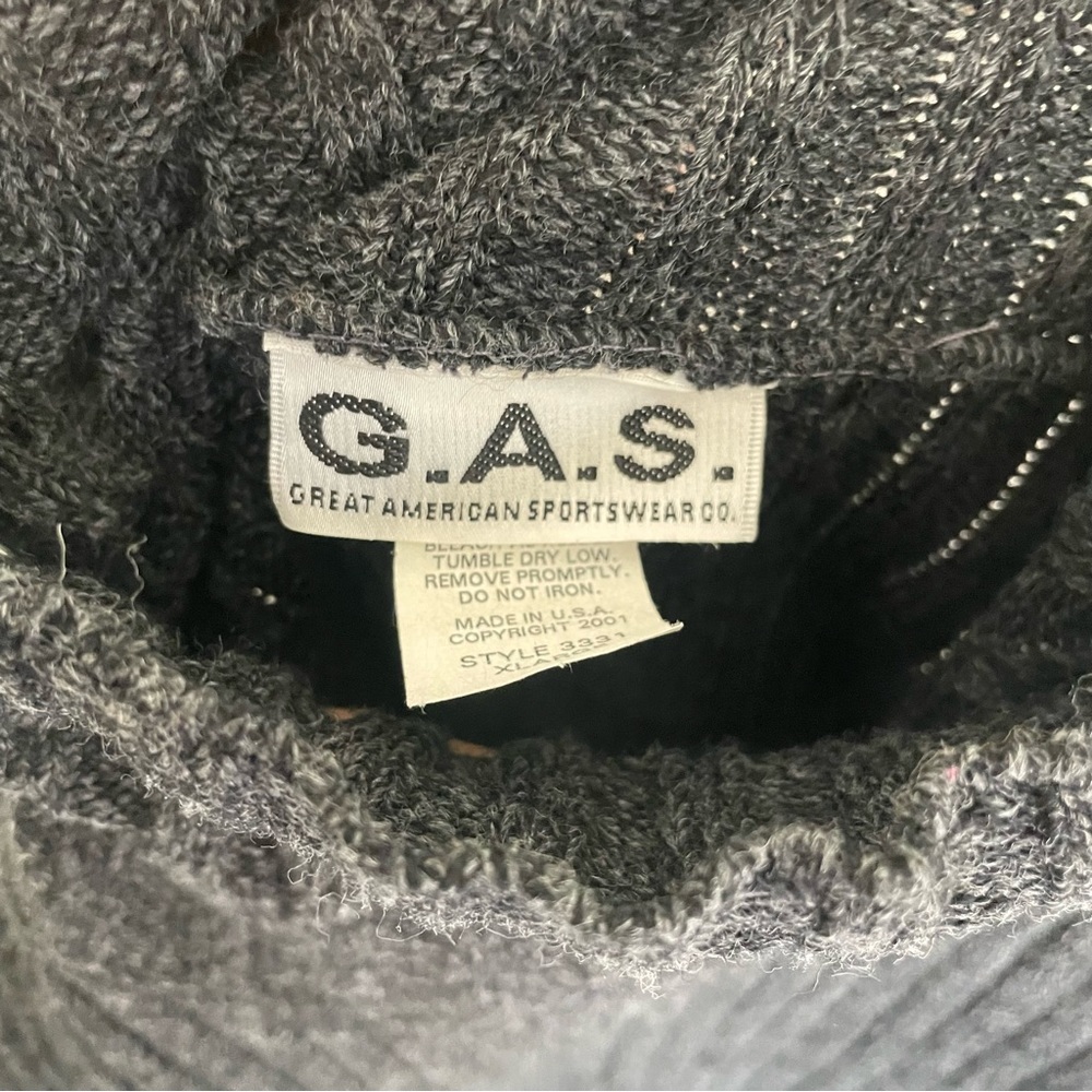 G.A.S Women’s Turtleneck Knot Gray Dress MIDI Size XL *Measurements in photo* - Picture 4 of 7